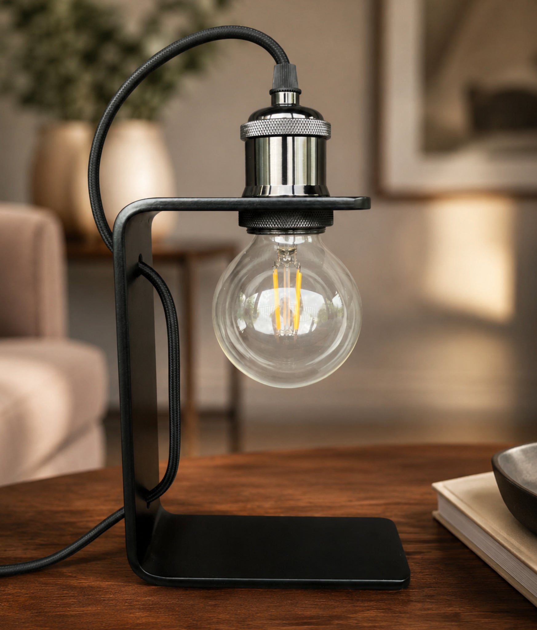 Minimal Steel Desk Lamp